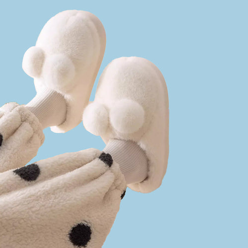 Bobble Ears Fluffy Slippers
