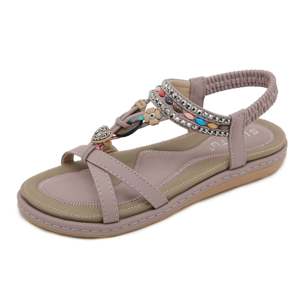 Owlkay  Leisure Beach Flat Versatile Slippers