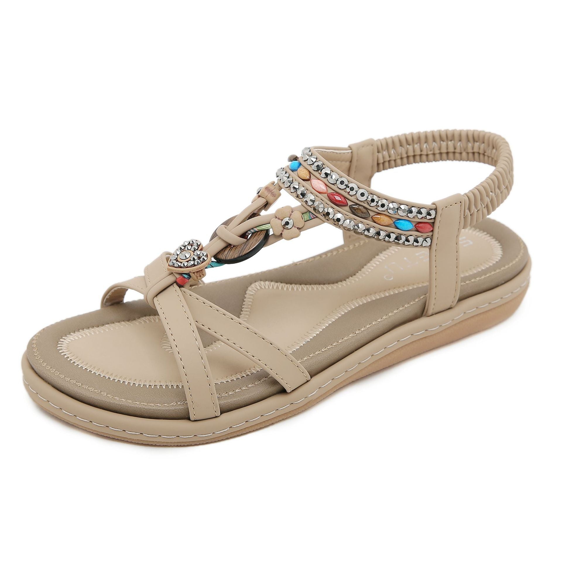 Owlkay  Leisure Beach Flat Versatile Slippers